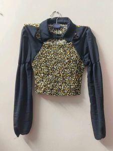 Crop Top with Unique Print