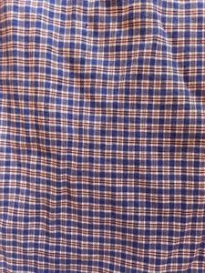 Blue Plaid Short Sleeve Dress