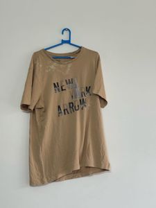 Beige Graphic T-Shirt
