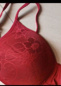 Red Lace Bra