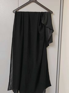 Elegant Black instant hijab with attached c