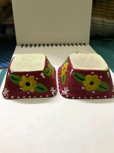 Combo Of 6 Mud  Bowls , Plates , Chutney Bowl