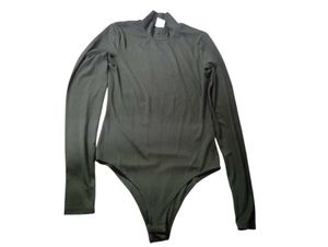 H&amp;M Army Green Long-sleeve Bodysuit