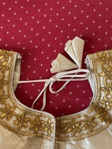 Elegant Gold Embroidered Blouse not used at all