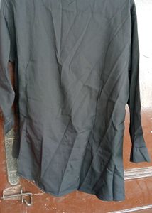 🌙Timeless Black Semi Full-Sleeve Polyester Top🌙