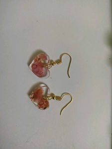 Floral Resin Drop Earrings 3 earings set