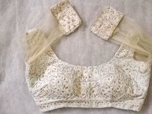 Elegant White Embroidered Blouse