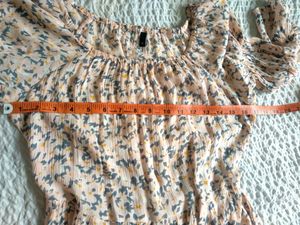 Mystic Pink Printed A Line Dress