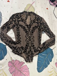 Patterned Long Sleeve Top