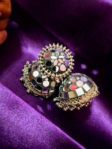 silver Oxidized Earing