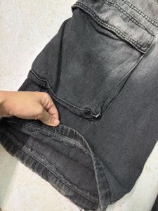 Gray Cargo Jeans🥰 ( no flaw )