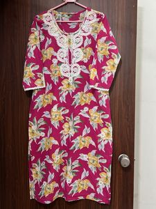 Stunning Floral Pink kurta sets