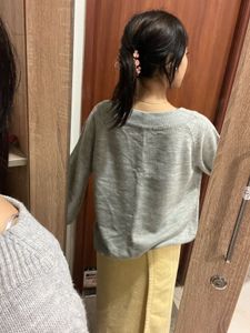 Gray V-Neck Sweater