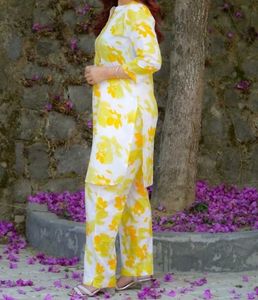 Madarwa Women Pure Cotton Kurta Pant Set
