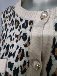 Leopard Print Cardigan ( korean brand )