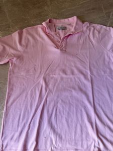 Pink Short Sleeve Polo Shirt