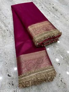Royal Jimmy Choo Saree Attached With Blouse