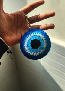 Crochet Evil Eye Keychain🧿