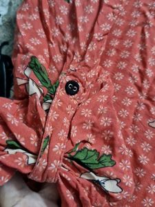 Foral Orange Kurti