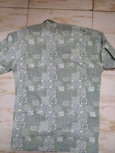 Patterned Camp Collar Shirt
