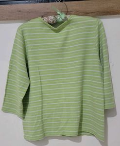 Striped Embellished Top