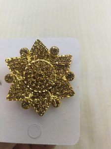 Big Beautiful Gold And Nug Studded Ring