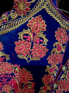 Velvet Rich Thread Work Blouse🤩✨
