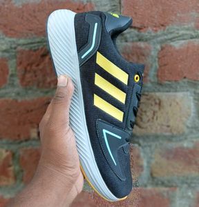 Adidas Running Shoe - Black &amp; Gold