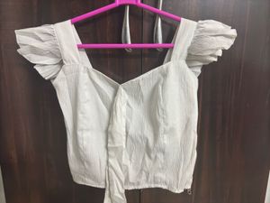 White Crop Top