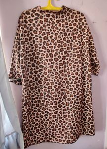 Jaguar Print Pink Colour Top