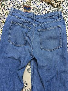 H&amp;M Blue Straight Leg Jeans