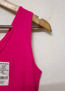 Pink Sleeveless Top For Women