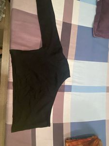 Black One Side Off Shoulder Top