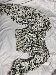 Floral Print Crop Top