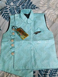 Boys' Ethnic Waistcoat with kurta and pant