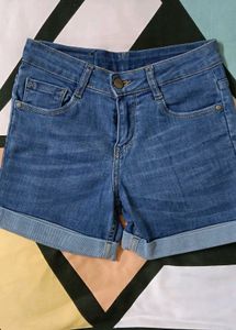 Blue Denim Shorts