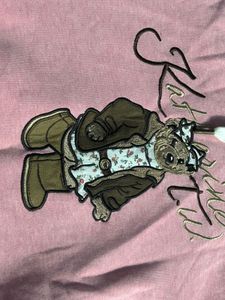 Teenie Weenie Womens Pink Bear Fishing Camp With T