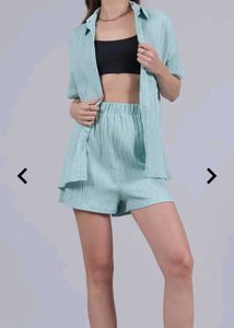 Luxury Mint Crinkle Co-ord Set for VIP
