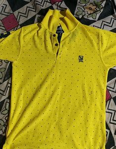 Woodland Yellow 💛 polo T-shirt For Men