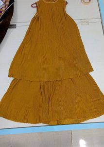 Mustard Tiered Dress