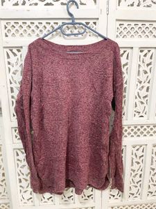 🎀Imported Maroon Knit Long Sleeve Top ()