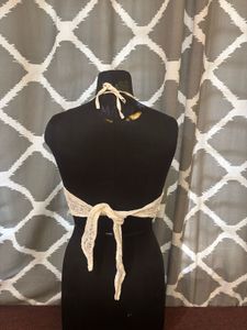 Lace Halter Crop Top