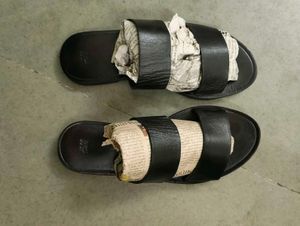 H&amp;M Black Leather Sandals