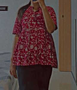 Floral Printed  A-line Short Kurti