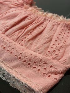 Pink Lace Trimmed Crop Top