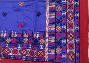 Cotton Silk Saree With Attached Blouse