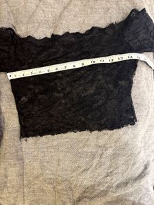 Elegant Black Lace Long Sleeve Top