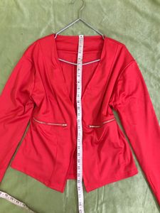 Red Blazer(soft and Stretchy)fits M-XL