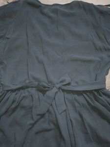 Boho Blue Long Sleeve Dress