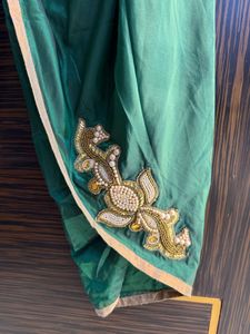 Padded Gujrati Style Peplum Top With Dhoti Pants